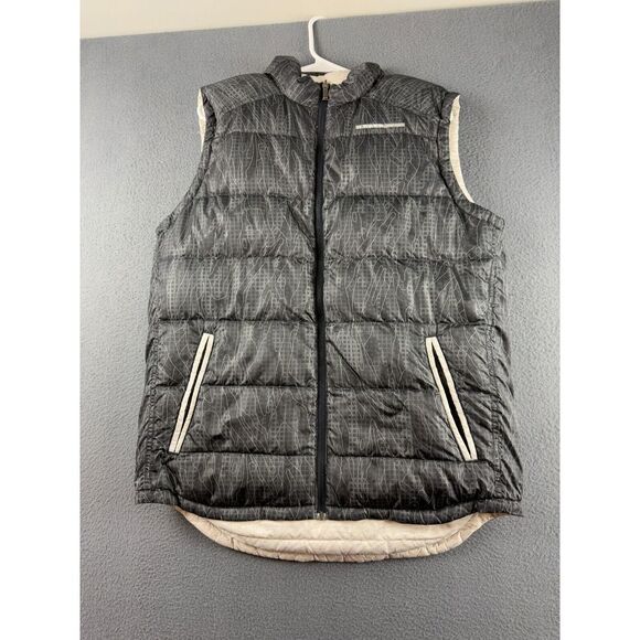 Under Armour Other - Under Armour Vest Men's L Gray Camo Duck Down Reversible Gorpcore Hiking Hunting